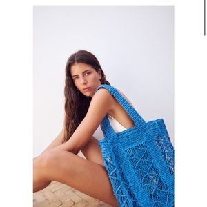 Blue beauty bag like a new